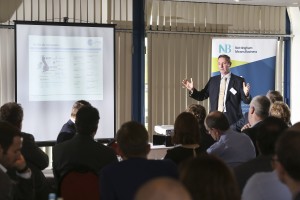 Mark Fahy speaking at the NMB business lunch