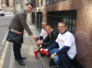 Willmott Dixon staff hit the  streets to raise money for Shelter