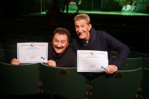 The Chuckle Brothers seat  dedication at TR Nottm January 2017 P1000565